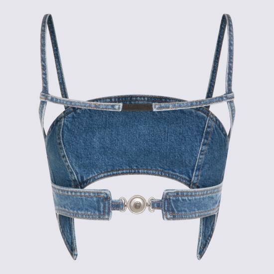 26SS 마린세르 민소매 티셔츠 WTO465ACDEN0002 BL05 LIGHT BLUE - MARINE SERRE