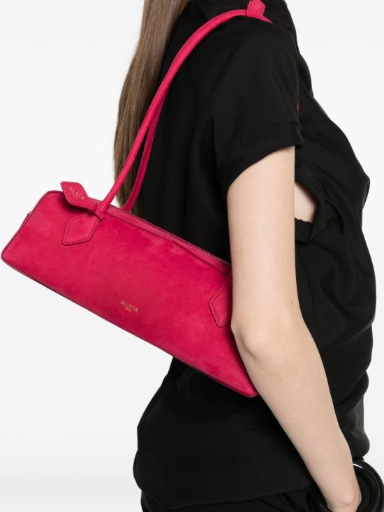 26FW 알라이아 르 테켈 미디움 레더 숄더백 AA1S06033CA214 424 RED - ALAIA
