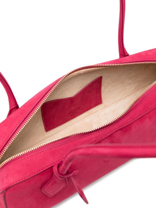 26FW 알라이아 르 테켈 미디움 레더 숄더백 AA1S06033CA214 424 RED - ALAIA