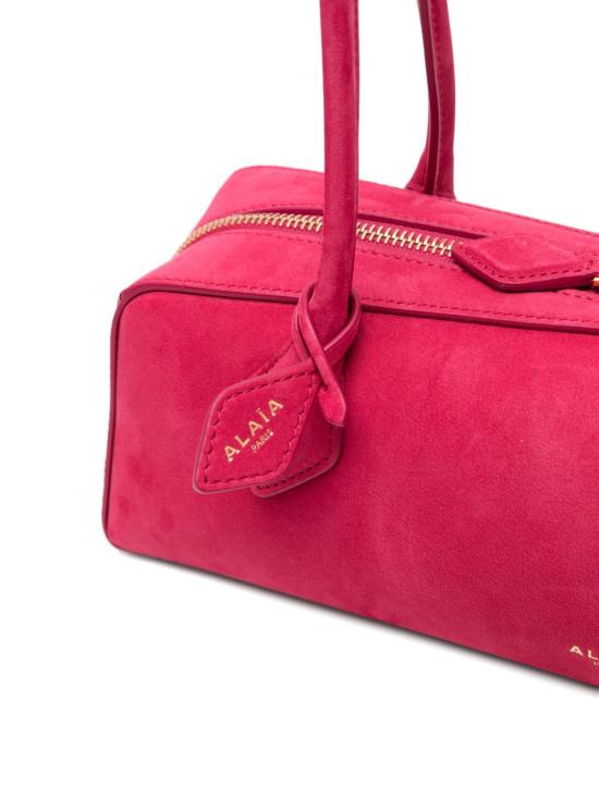 26FW 알라이아 르 테켈 미디움 레더 숄더백 AA1S06033CA214 424 RED - ALAIA