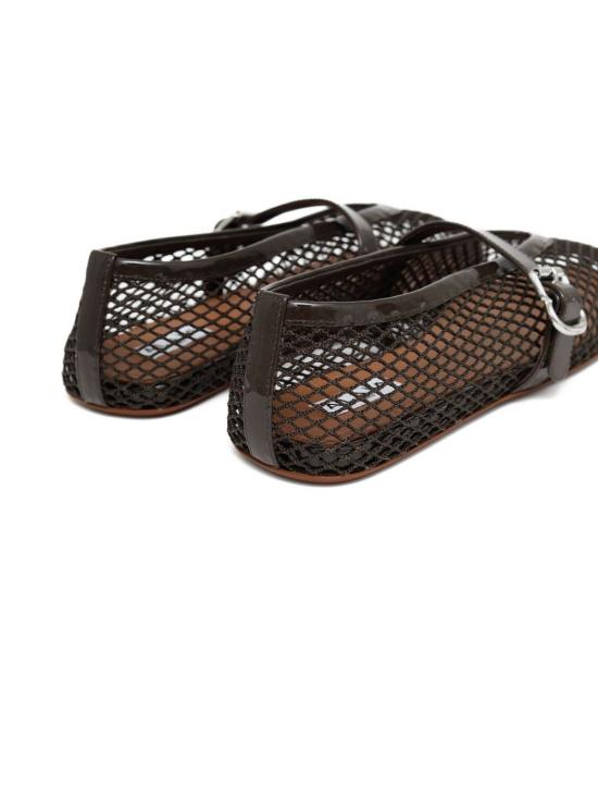 26FW 알라이아 피쉬넷 발레 플랫 AA3A029TK007 610 KAKI - ALAIA