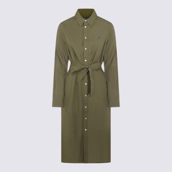 26SS 폴로 랄프로렌 미디 원피스 211A96346 001 Olive