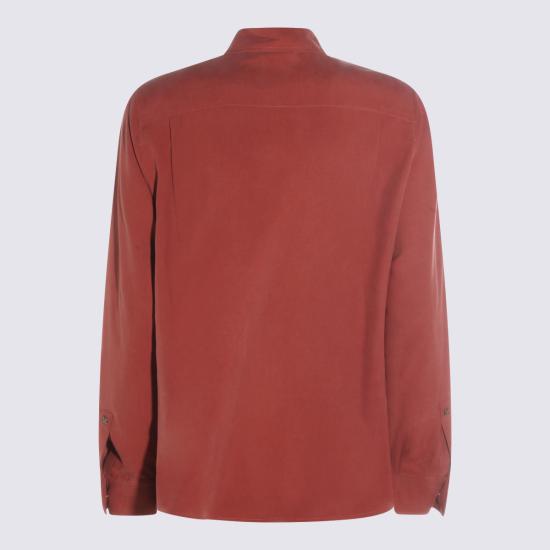 26SS 막스마라 시아마세 실크 셔츠 2611111151600 10173017 Terracotta - MAX MARA