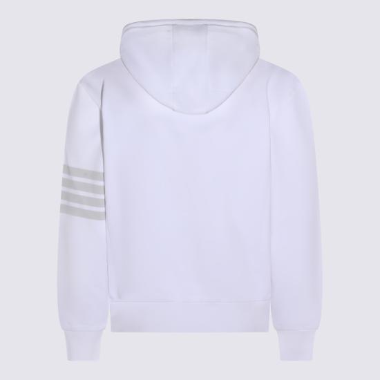 26SS 톰브라운 솔리드 루프백 4바 후디 MJT556A J0007100 White - THOM BROWNE
