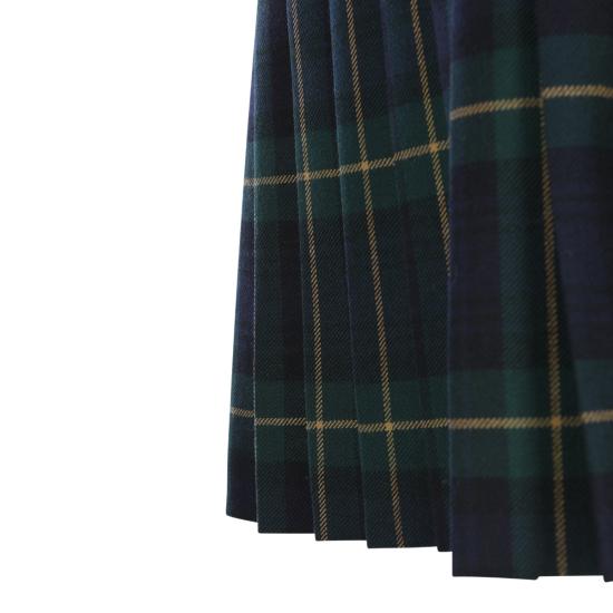 25FW 셀린느 킬트 미니 스커트 RJ03D0109 GAB GREEN NAVY YELLOW - CELINE