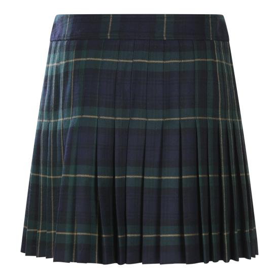 25FW 셀린느 킬트 미니 스커트 RJ03D0109 GAB GREEN NAVY YELLOW - CELINE