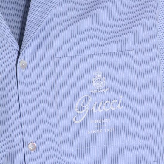 26SS 구찌 반팔 셔츠 794907 ZAJWW4061 LIGHT BLUE - GUCCI