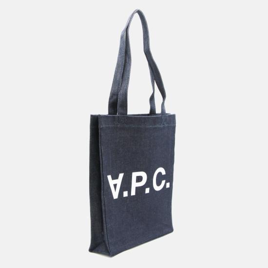 26FW 아페쎄 로르 로고 프린트 데님 토트백 COHIZ M61445IAI - A.P.C.