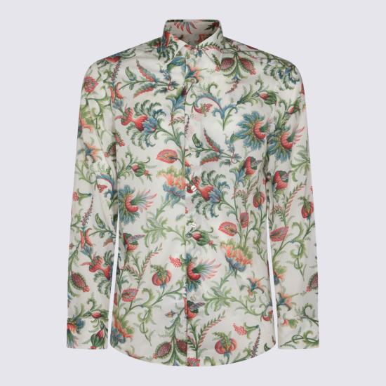 26SS 에트로 긴팔 셔츠 MRIB0025 99SA5P8X0820 WHITE GREEN