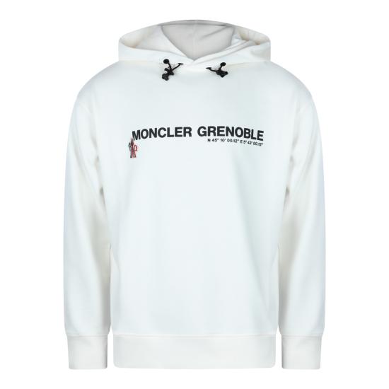 26SS 몽클레어 후드 티셔츠 L10978G00011 8098U041 WHITE