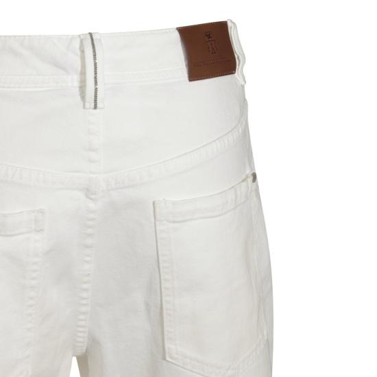 26SS 브루넬로 쿠치넬리 스트레이트 팬츠 MB057P5319 C600 BIANCO NATURALE - BRUNELLO CUCINELLI