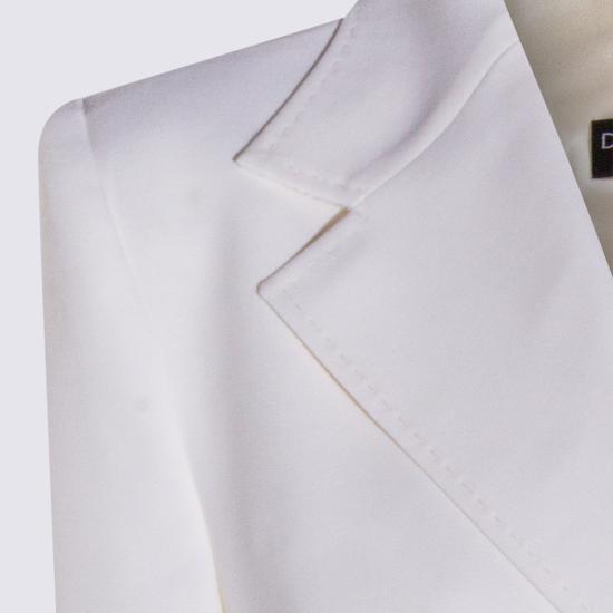 26SS 돌체앤가바나 더블 브레스티드 트윌 자켓 F27ACT FUBGCW0001 BIANCO - DOLCE & GABBANA