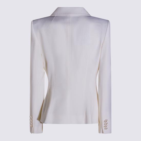 26SS 돌체앤가바나 더블 브레스티드 트윌 자켓 F27ACT FUBGCW0001 BIANCO - DOLCE & GABBANA