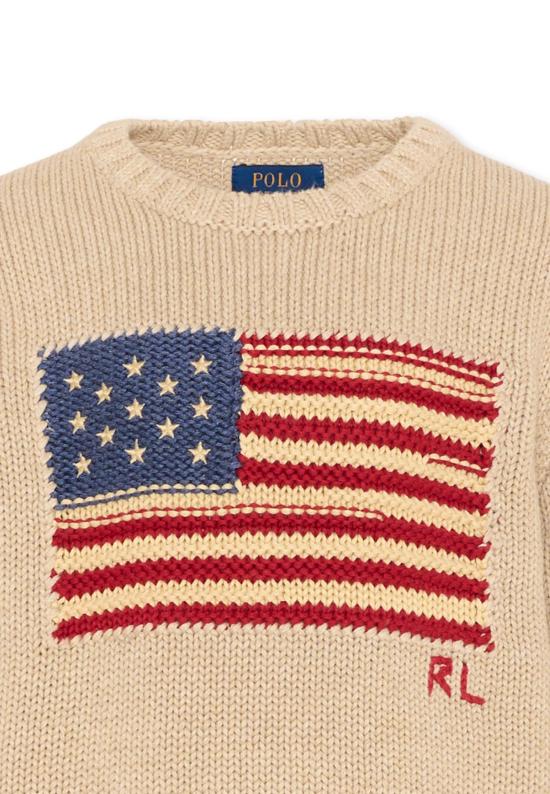 26FW [키즈] 랄프 로렌 캐시미어 니트 B18575001 BEIGE - RALPH LAUREN
