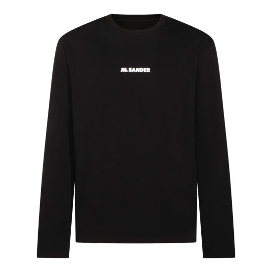 26SS 질샌더 긴팔 티셔츠 J22GC0236 J20103001 BLACK