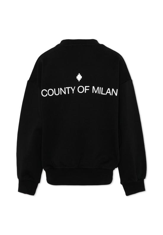25FW [키즈] 컨트리 오브 밀란 티셔츠 F5CMJGSW087 110 BLACK - COUNTY OF MILAN