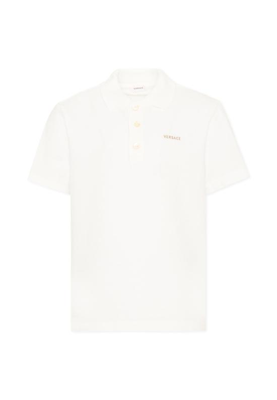 26FW [키즈] 베르사체 폴로 셔츠 1024997 1A18165 2WO30 WHITE