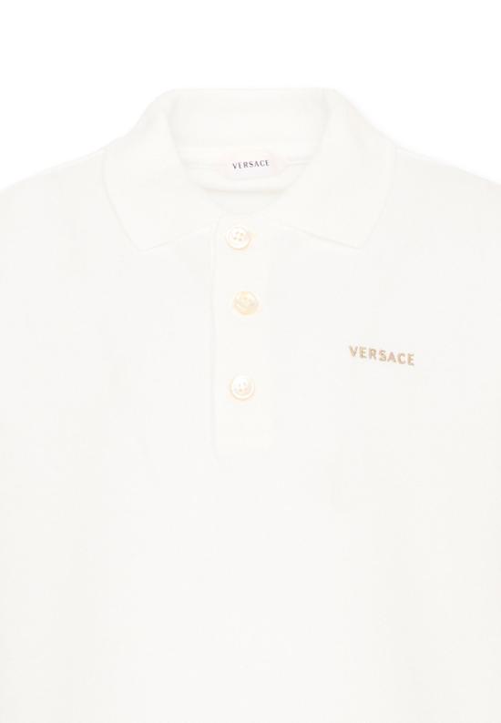 26FW [키즈] 베르사체 폴로 셔츠 1024997 1A18165 2WO30 WHITE - VERSACE