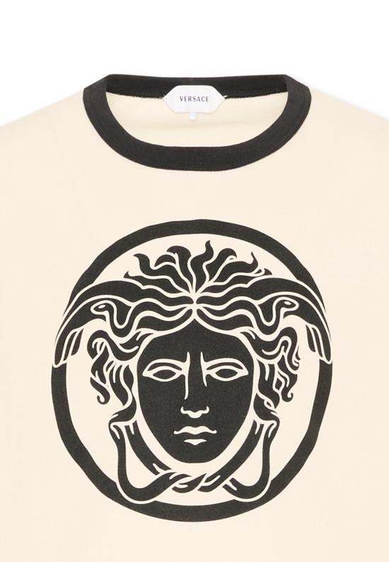 26FW [키즈] 베르사체 티셔츠 1024961 1A18172 2YE20 IVORY - VERSACE