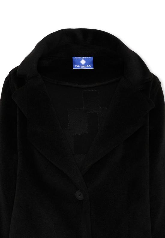 25FW [키즈] 컨트리 오브 밀란 코트 F5CMJGCO018 110 BLACK - COUNTY OF MILAN