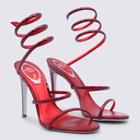 26SS 르네 카오빌라 샌들 C12351105 00013098 Red - RENE CAOVILLA