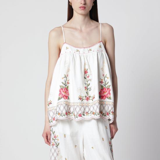 26FW 팜 리오 민소매 티셔츠 355785CO White