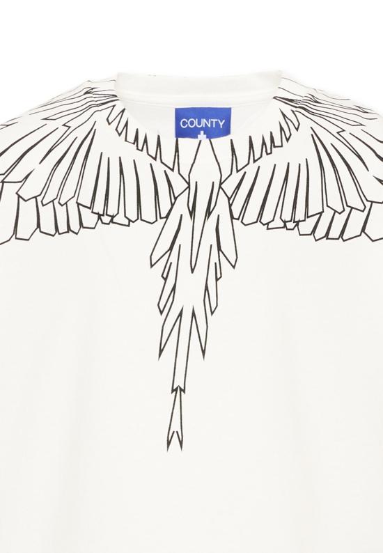 25FW [키즈] 컨트리 오브 밀란 티셔츠 F5CMJBTH073 002 IVORY - COUNTY OF MILAN