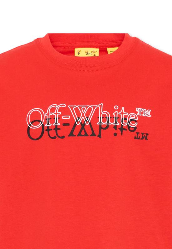 26SS [키즈] 오프화이트 티셔츠 44BAA002S26J001600 RED - OFF WHITE