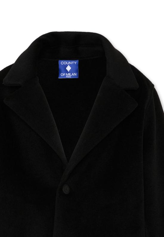 25FW [키즈] 컨트리 오브 밀란 코트 F5CMJBCO049 110 BLACK - COUNTY OF MILAN