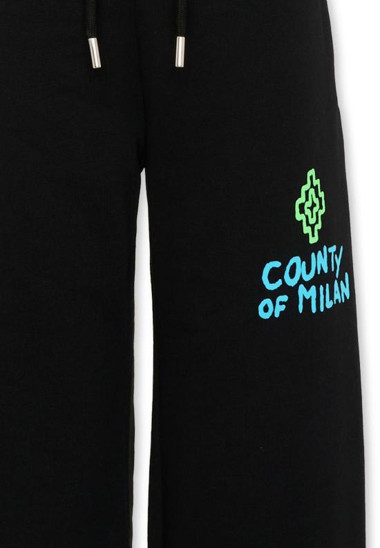 25FW [키즈] 컨트리 오브 밀란 트레이닝/조거 팬츠 F5CMJBFP070 110 BLACK - COUNTY OF MILAN