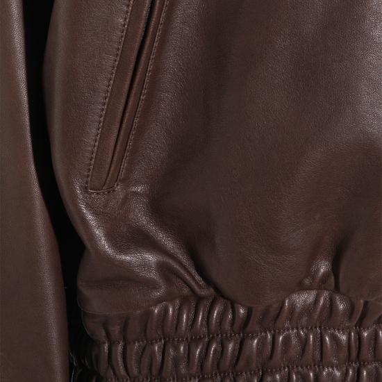 26SS 아크네 스튜디오 가죽 자켓 A70201 ADM DARK BROWN - ACNE STUDIOS