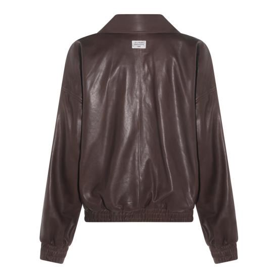 26SS 아크네 스튜디오 가죽 자켓 A70201 ADM DARK BROWN - ACNE STUDIOS