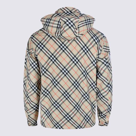 26SS 버버리 체크 나일론 바람막이 자켓 8121319 B9368 BEIGE - BURBERRY
