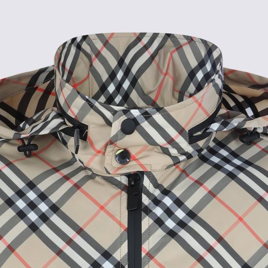 26SS 버버리 체크 나일론 바람막이 자켓 8121319 B9368 BEIGE - BURBERRY