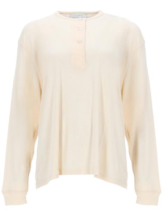 26FW 스튜디오 니콜슨 긴팔 티셔츠 RUTASSNW 1834 CANVAS IVORY