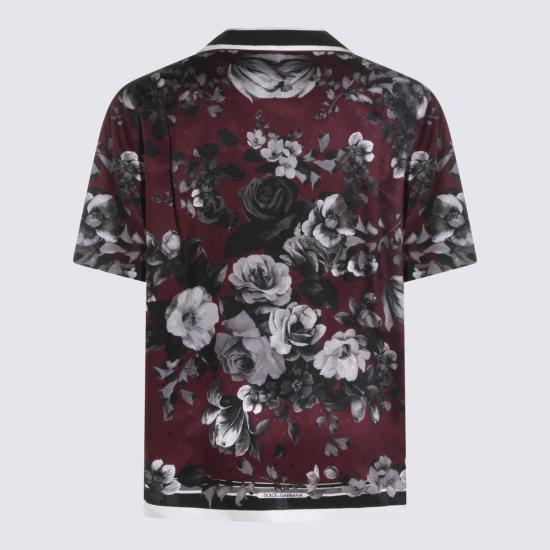26SS 돌체앤가바나 피오니 라마주 프린트 하와이 트윌 셔츠 G5KS3T HI10NHR5SV - DOLCE & GABBANA