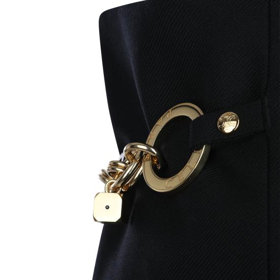 26SS 셀린느 모헤어 울 미니 스커트 RJ07Y523K 38NO BLACK - CELINE