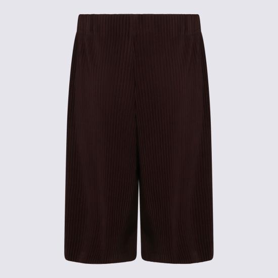 26SS 옴므 플리세 이세이 미야케 웨어 오어 랩 쇼츠 HP66JF212 18 EGGPLANT - HOMME PLISSE' ISSEY MIYAKE