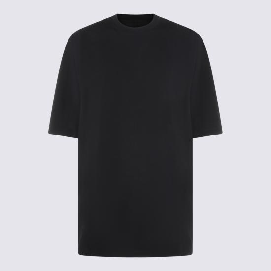 26SS 릭 오웬스 반팔 티셔츠 RU01F2249 JA09 BLACK - RICK OWENS