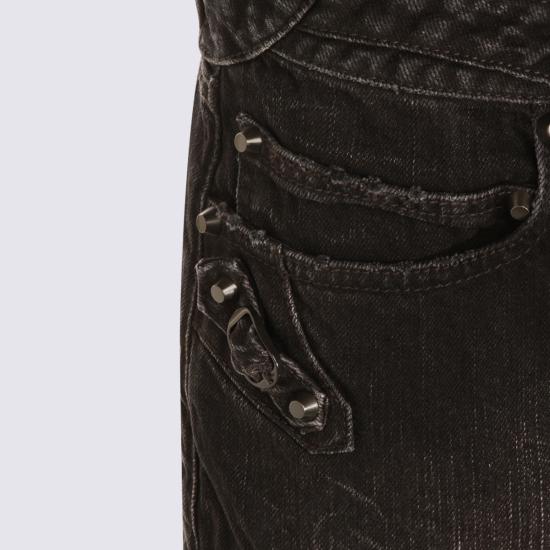 25FW 발렌시아가 와이드 레그 팬츠 852324 TTW671037 BLACK FADE OUT - BALENCIAGA