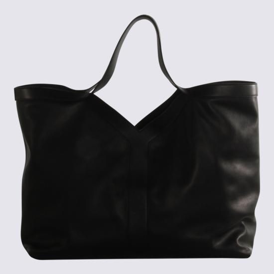25FW 생로랑 그레인 레더 Y 맥시 토트 백 838281 AAEIF1000 Black - SAINT LAURENT