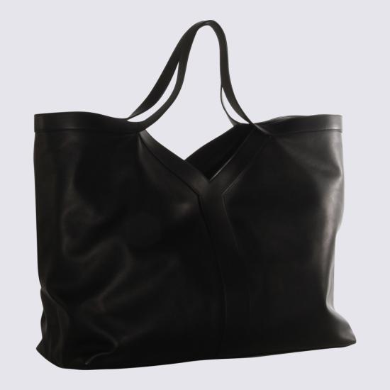 25FW 생로랑 그레인 레더 Y 맥시 토트 백 838281 AAEIF1000 Black - SAINT LAURENT