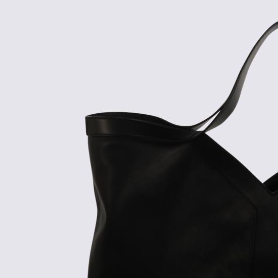 25FW 생로랑 그레인 레더 Y 맥시 토트 백 838281 AAEIF1000 Black - SAINT LAURENT