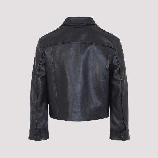 26FW 마르니 가죽 자켓 JKMX0414QU ULV893 00N99 BLACK - MARNI