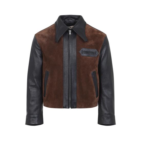 26FW 마르니 가죽 자켓 JKMX0414QU ULV893 00N99 BLACK - MARNI