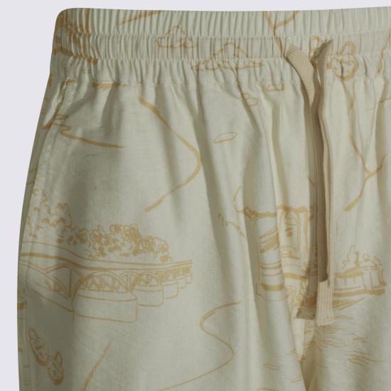 26SS 메종키츠네 숏팬츠 QM01402 WW91030522 NOBLE BEIGE STRAW - MAISON KITSUNE
