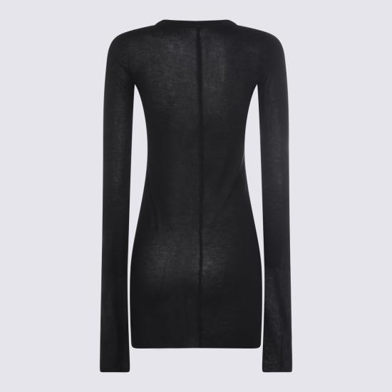 26SS 릭 오웬스 스웨터 RU01F2250 RC09 Black - RICK OWENS