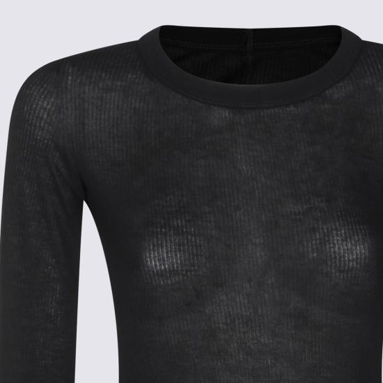 26SS 릭 오웬스 스웨터 RU01F2250 RC09 Black - RICK OWENS