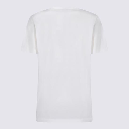 26SS 블루마린 반팔 티셔츠 P622T130A C9916 NATURAL WHITE CRYSTA - BLUMARINE