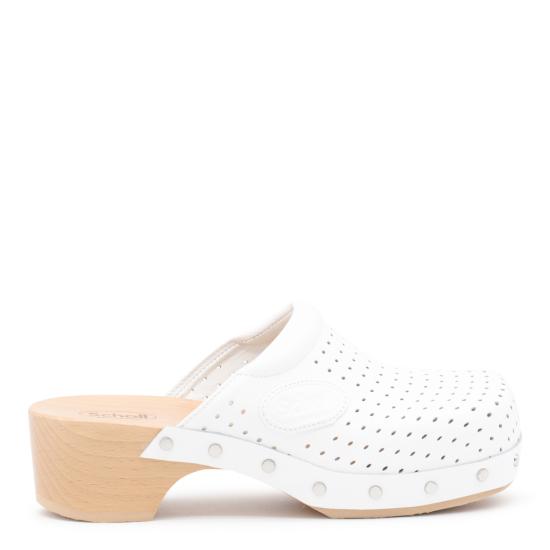 25FW 발렌시아가 발렌시아가 x 숄 클로그 뮬 827403 WB2609000 WHITE